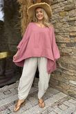 Made in Italy Santos Artist Smock Indian Pink - 